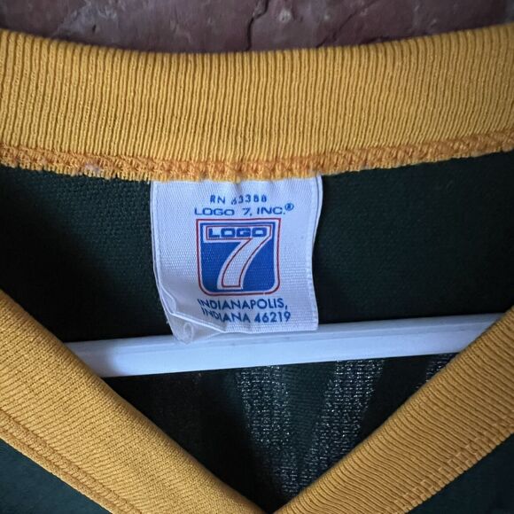 NFL Green Bay Packers QB Brett Favre #4 LOGO 7 Jersey Size XL - Picture 16 of 16